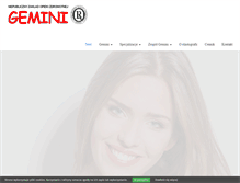 Tablet Screenshot of gemini-med.pl